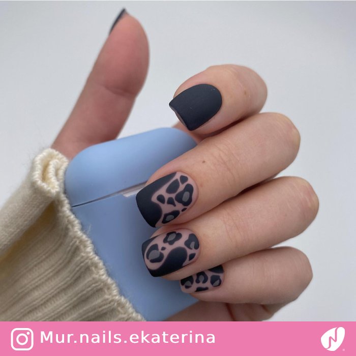 Matte Abstract Animal Print Design